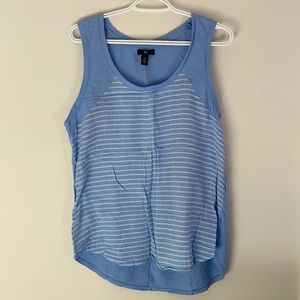 Gap blue striped tank top